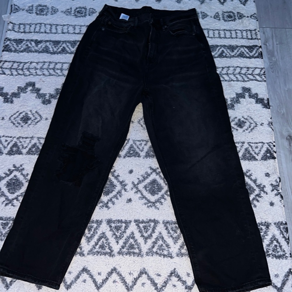 American Eagle Black Mom Jeans